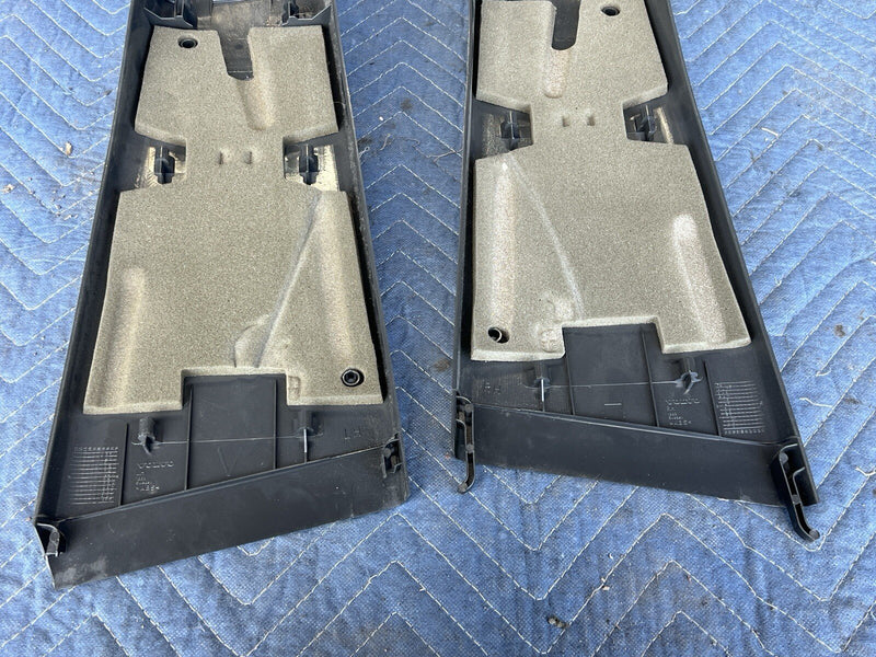 1998-2000 Volvo V70R V70 B Pillar Trim Panels Charcoal L & R Trim OEM #4065E