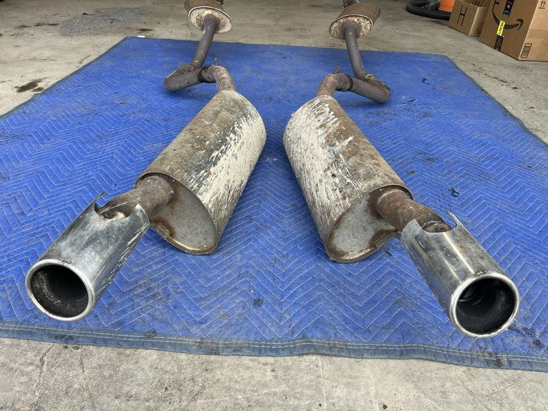 1998-2003 Jaguar XJR XJ8 X308 4.0L Resonator & Muffler Set w/Pipes OEM #4745E