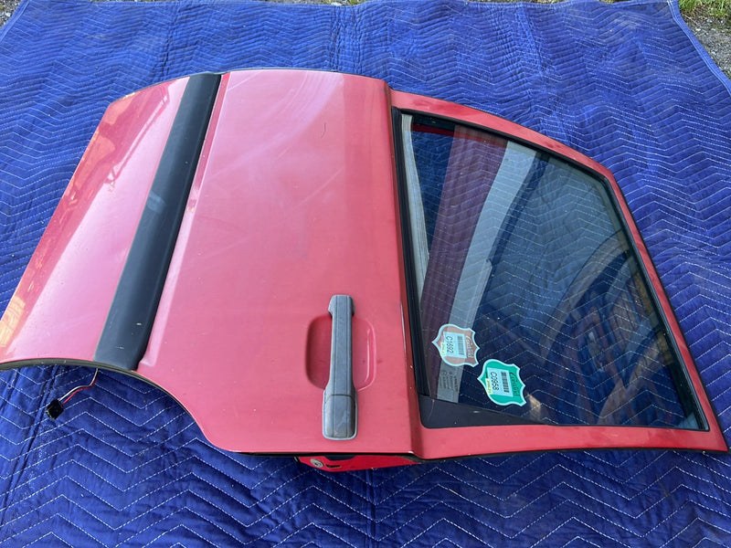 1993-1997 Volvo 850 Rear Driver Left LH Door Assembly Red OEM