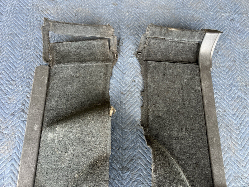 1998-2000 Volvo V70R V70 Rear Left & Right Charcoal Carpet Panel Trim OEM #4063E