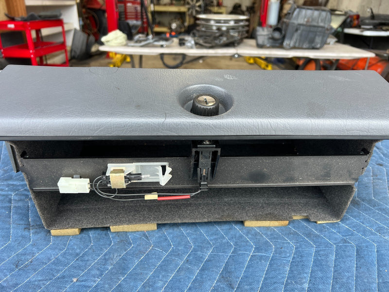 1989-1995 Volvo 740 940 Sedan Dash Right Glove Box Compartment Gray OEM #3725EM