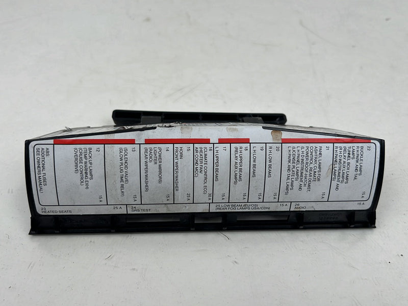 1990-1992 Volvo 740 745 940 Fuse Box Cover Lid Trim 1258895 OEM #5834EM