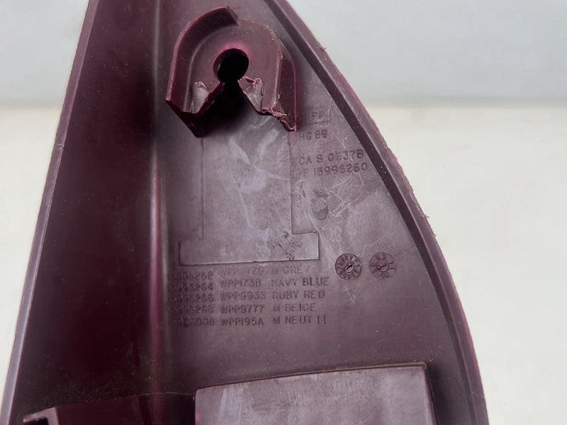 1995-1999 Chevrolet Silverado Tahoe Sierra Corner Mirror Trim Maroon OEM #5526EM