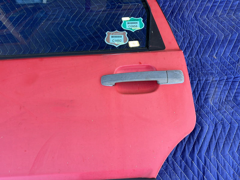 1993-1997 Volvo 850 Rear Driver Left LH Door Assembly Red OEM