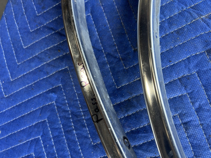 1980-1985 Cadillac Seville Fender Wheel Chrome Trim LH & RH Set GM OEM #3444M