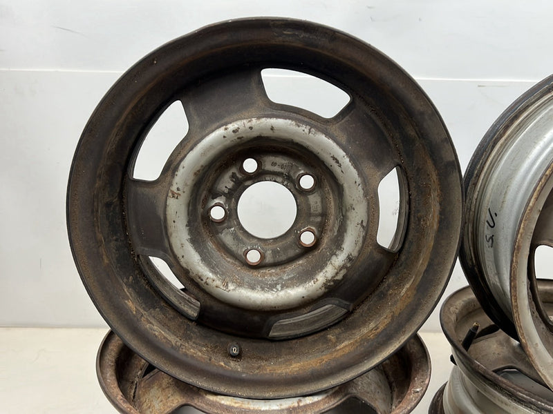 1975-1980 Volvo 244 240 14" Steel Wheel Rim Set of 4 5.5Jx14x20 OEM #5404EM