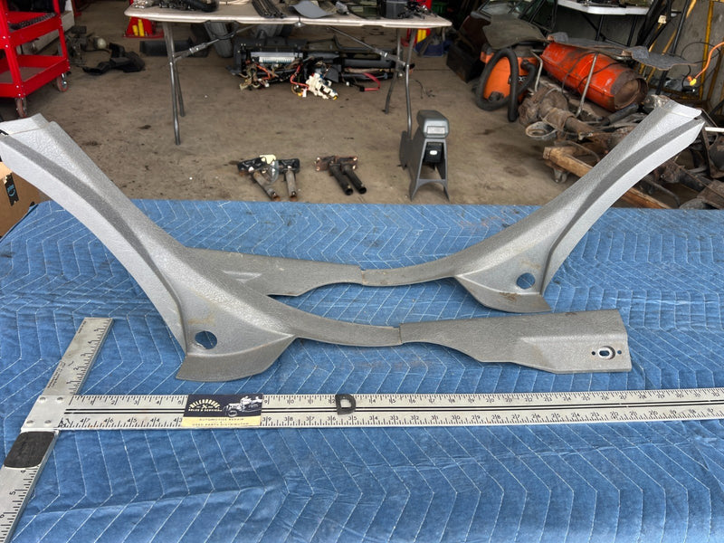 1989-1995 Volvo 740 940 Sedan Rear Right & Left Seat Trim Pair Gray OEM #3671EM