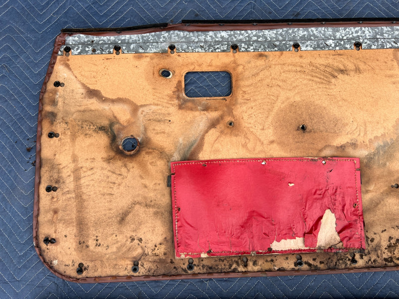 1967-1974 Volvo 140 142 144 145 Front Right Left Door Card Brown Pair OE #4885EM