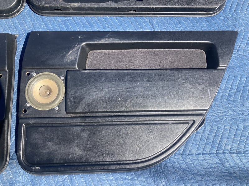 1989-1995 Volvo 940 944 Door Card Set of 4 Panel Black LH RH OEM #4194M