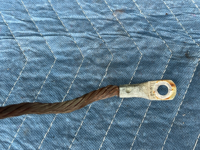 1983-1985 Porsche 944 Battery Ground Strap Cable Wire OEM #2532EM