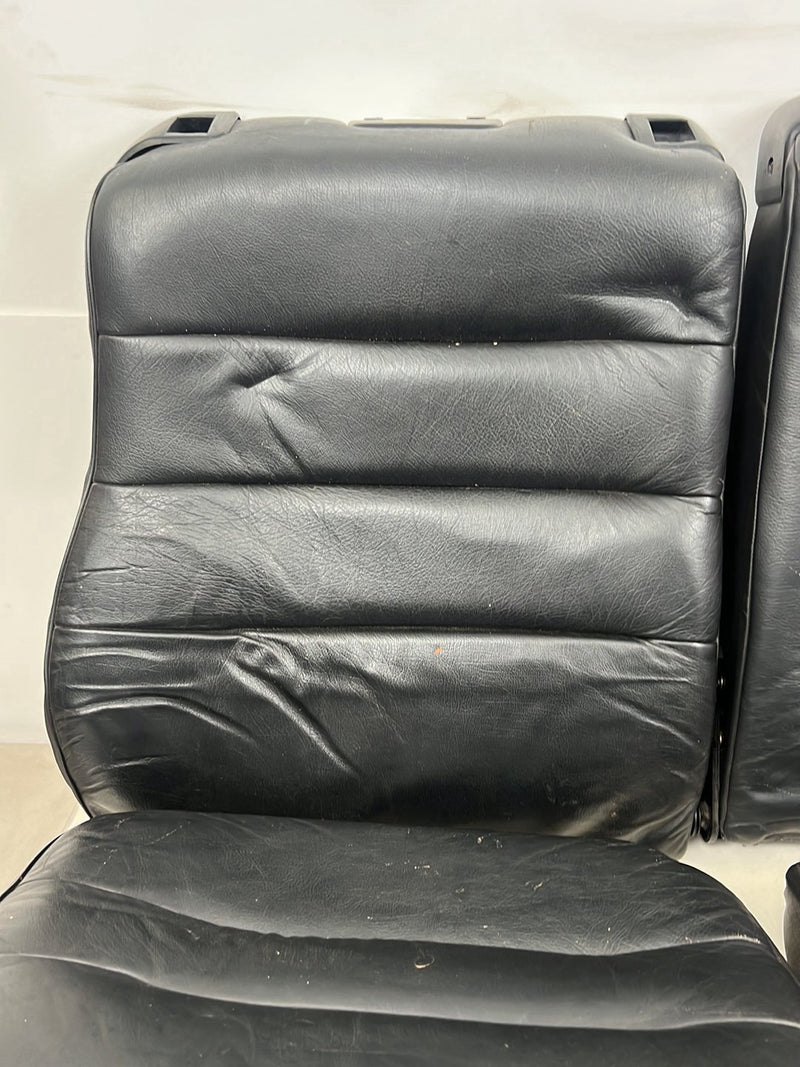 1990-1992 Volvo 740 745 940 Wagon Black Leather Rear Seat Assembly OEM #5985EM