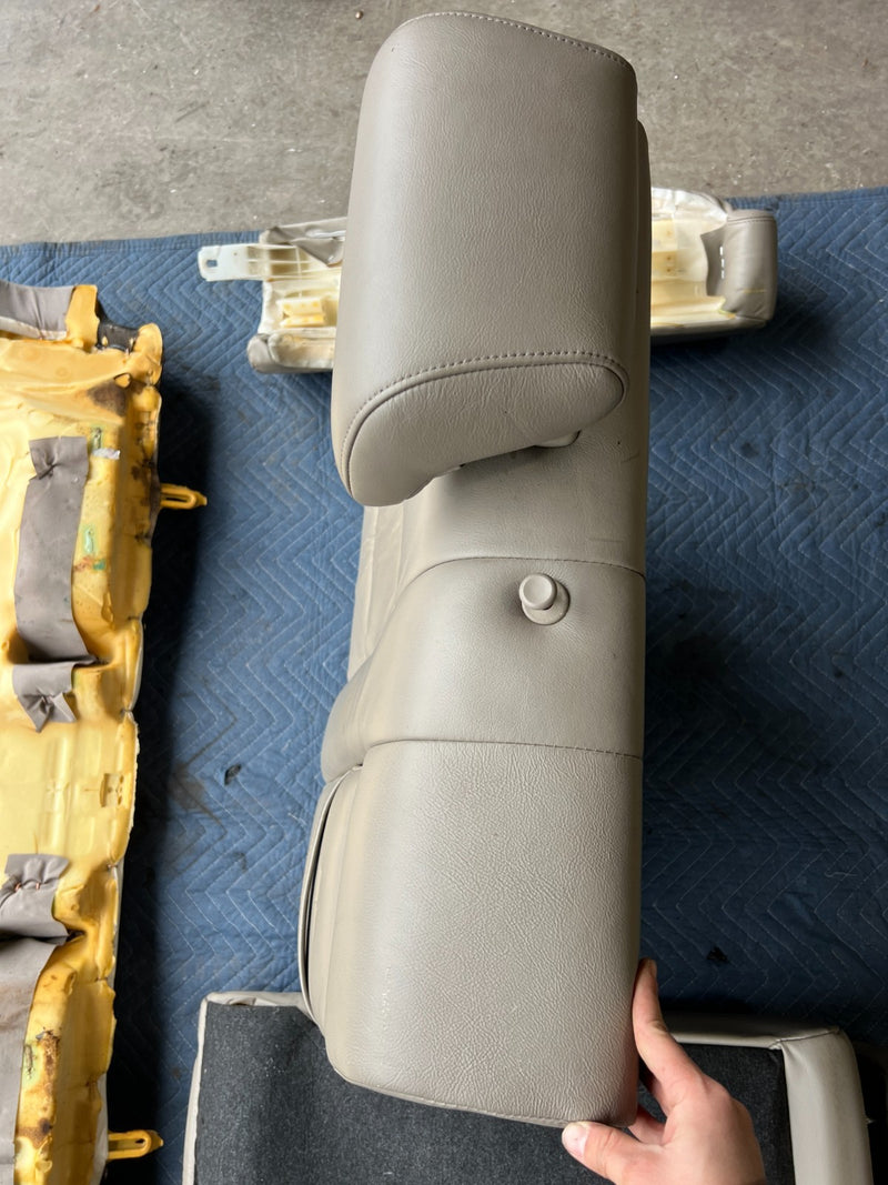 2002-2006 Toyota Camry Complete Rear Seat Assembly Beige Leather OEM #5007EM