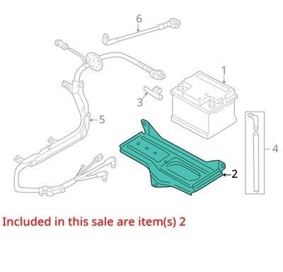 2003-2009 Audi S4 B6 B7 8E Upper Battery Bracket Mount 8E0802837 OEM #687EM
