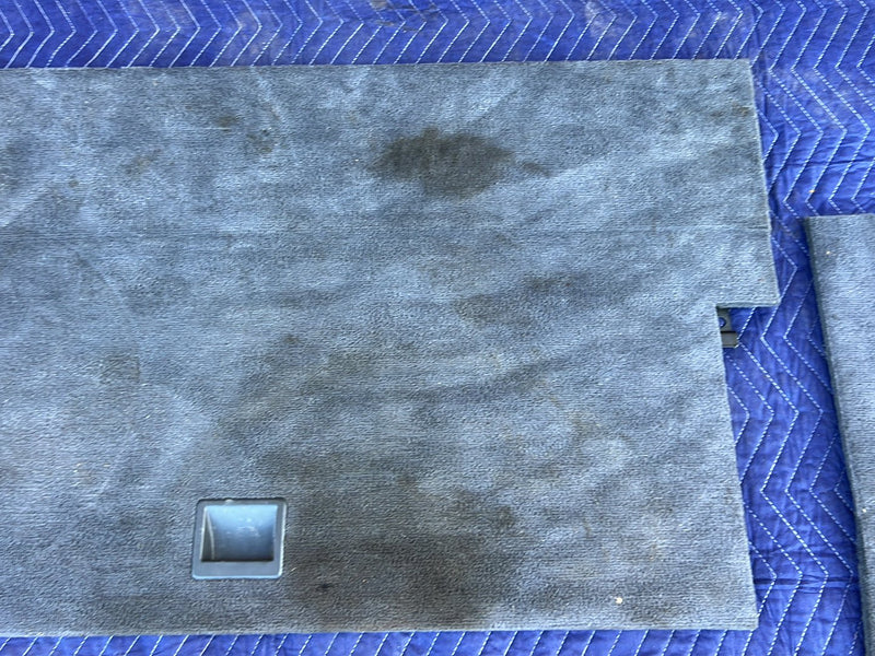 1993-1997 Volvo 850 Rear Left & Right Carpet Panel Set Gray OEM