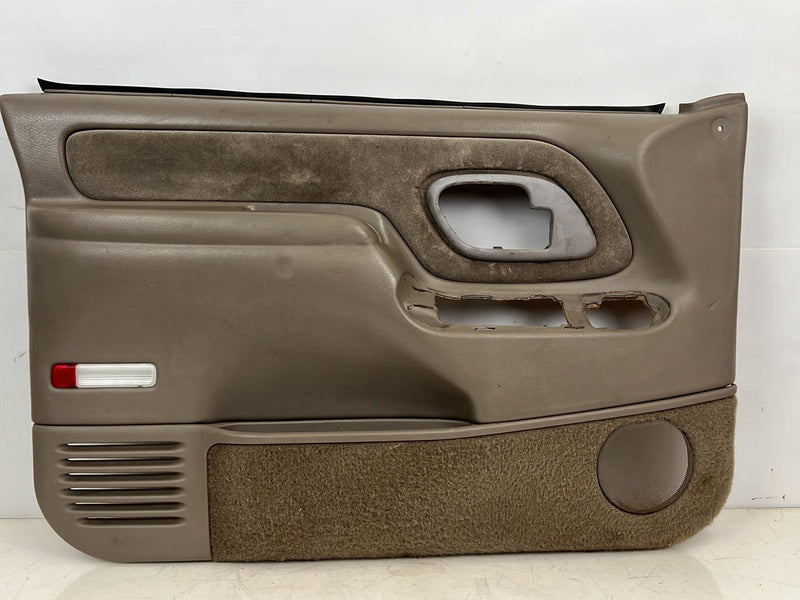 1995-1998 Chevrolet GMC C/K Left & Right Door Card Trim Panel Pair Tan OEM