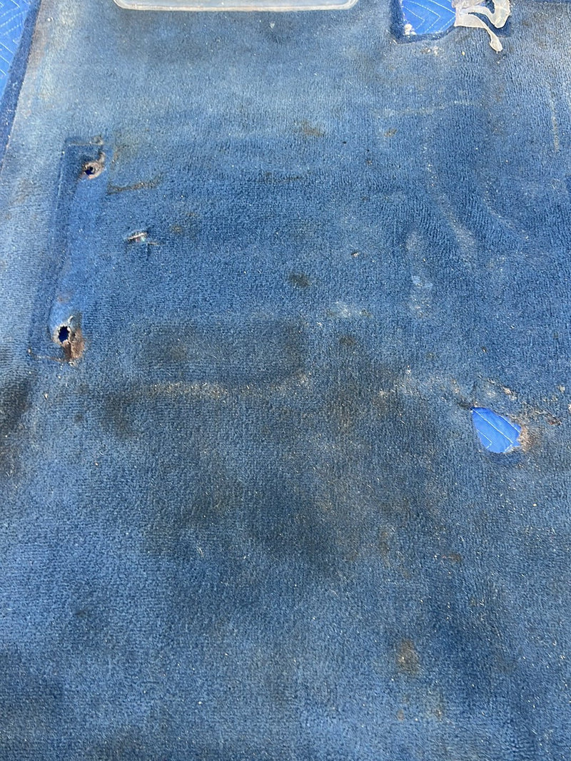 1988-1998 Chevrolet Silverado Ext Cab 4x4 Molded Carpet Set Dark Blue OE #5537EM