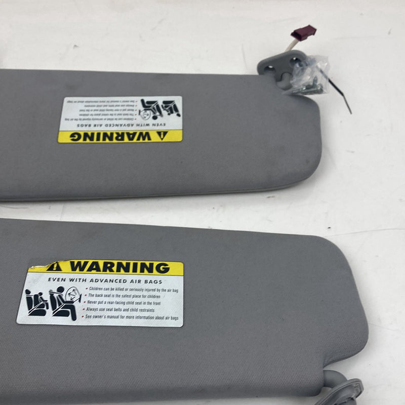 2009-2011 BMW 328i E90 Sun Visor Pair Left Right Gray OEM #4786M
