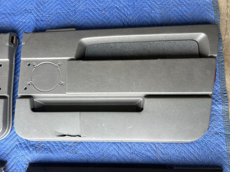 1989-1995 Volvo 740 940 Sedan Front Rear RH LH Door Card Set Gray OEM #3644EM