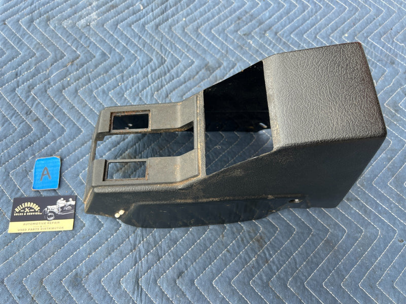 1986-1993 Volvo 240 244 245 Center Console Trim Black w/ Heated Seat OEM #4041EM