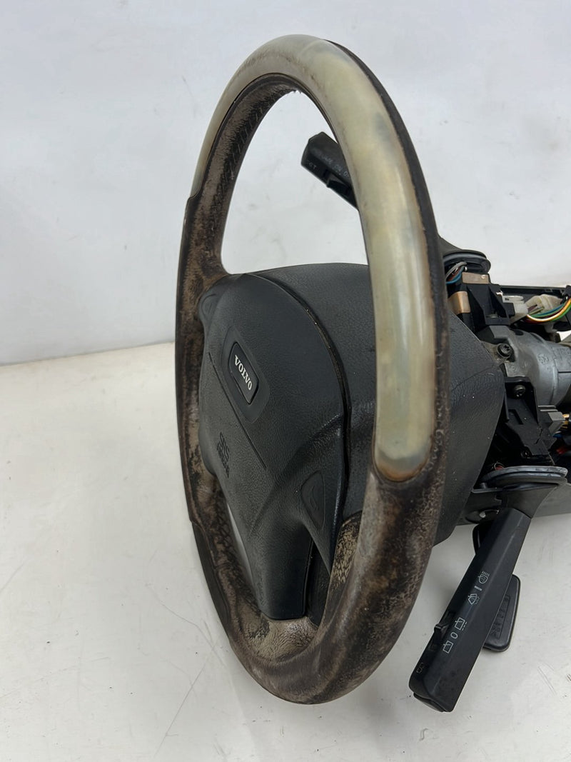 1998-2000 Volvo V70 Steering Wheel Column w/ Ignition, Key & Stalks OEM #6055EM