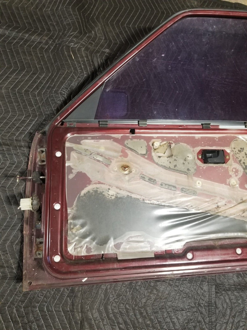 1984-93 BMW E30 318i 325i Front Passenger Right RH Burgundy Door Panel OE #CN601