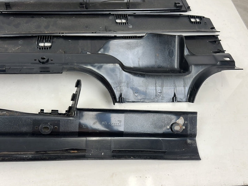 1990-1992 Volvo 740 745 940 Wagon Door Sill Headliner Trim Set Black OEM #6004EM