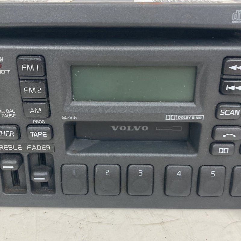 1998-2000 Volvo V70 S70 AM FM Stereo Radio CD Tape Player Head Unit OEM #5198M