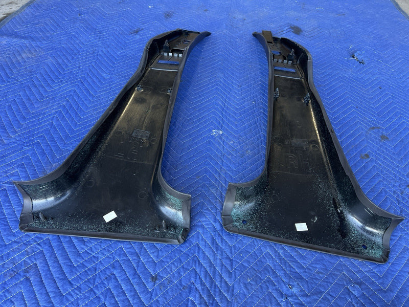 1998-2003 Jaguar XJR XJ8 X308 Left & Right Black B Pillar Trim Pair OEM #4630E