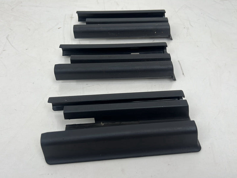 1996-2003 Audi S8 D2 A8 Right & Left Seat Track Trim Cover Set Black OEM #6442EM
