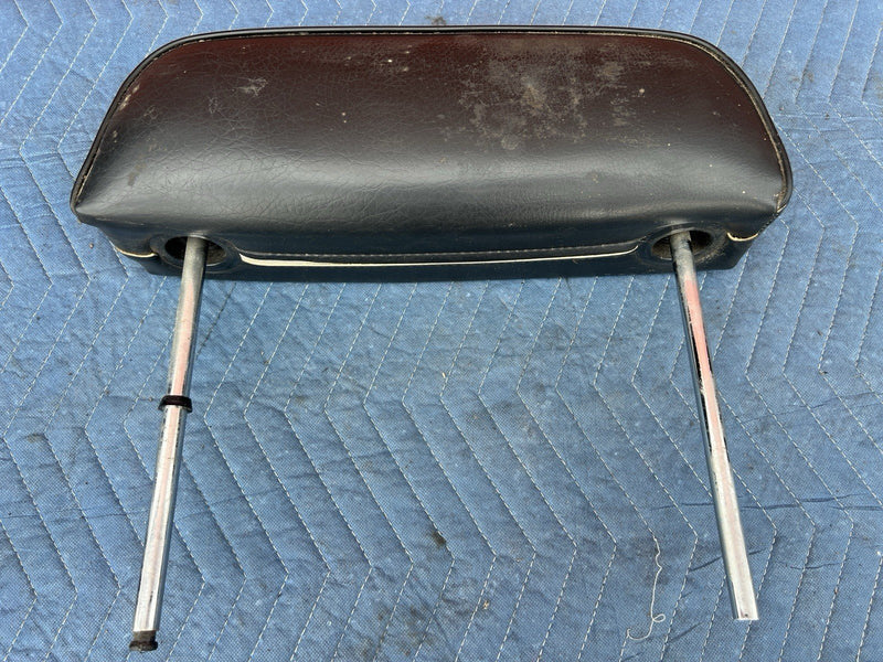 1968-1983 BMW 2002 Ti Tii E10 E21 Black Front Head Rest Pair LH RH OEM #3928M