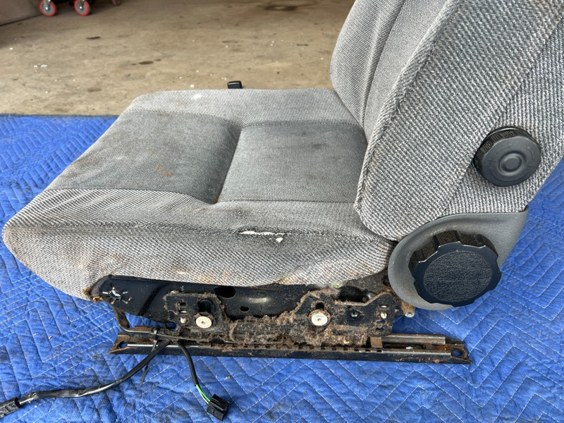 1989-1995 Volvo 740 940 Sedan Front Driver Left LH Cloth Seat Gray OEM #3647EM