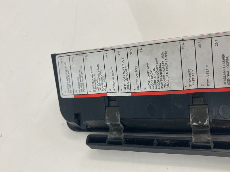 1992 Volvo 940 944 - Fuse Box Cover PN: 3528481
