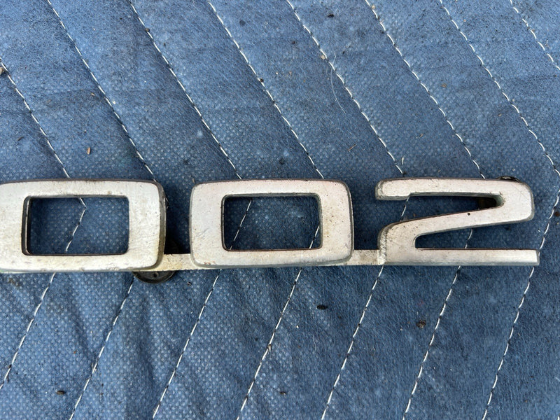 1977-1983 BMW 2002 Ti 18268412 E21 3 Series Rear Badge Emblem Chrome OEM #3883M