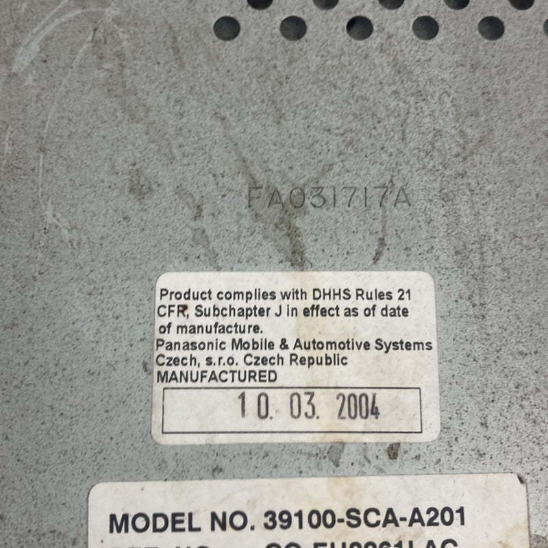 2002-2004 Honda CR-V RD2 Radio CD Changer 39100-SCA-A201 OEM #5116M