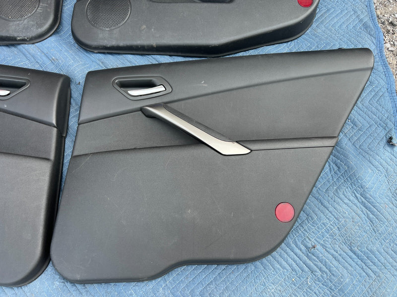 2006-2010 Pontiac G6 Door Card Set of 4 Trim Panel Sedan Black OEM #3DU