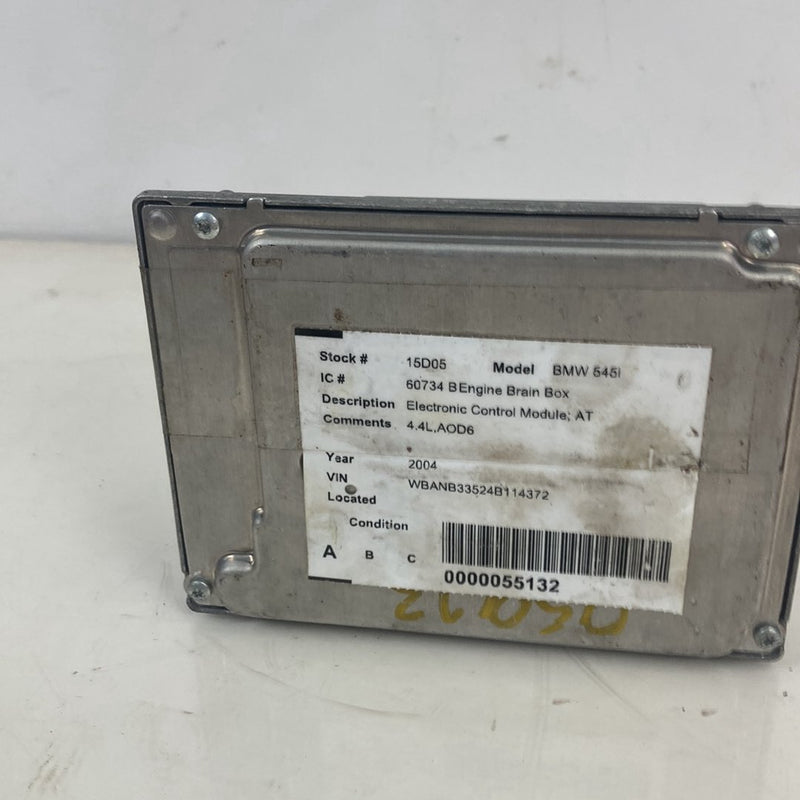 2003-2007 BMW 545i E60 Engine Control Module ECU N62 4.4L 7544610 OEM #4926M