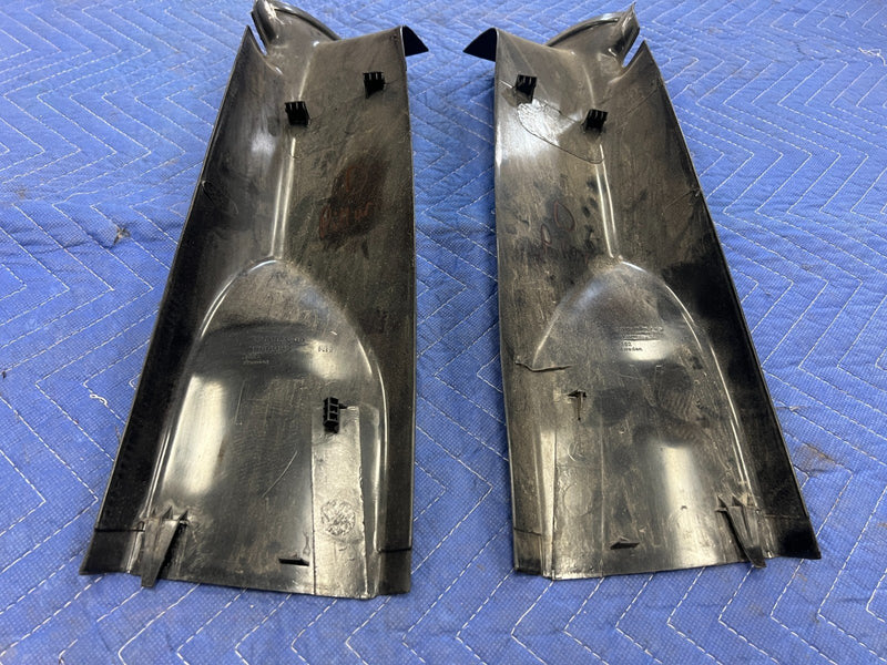 1992-1995 Volvo 940 740 Rear Right & Left D Pillar Trim Pair Gray OEM #3190EM