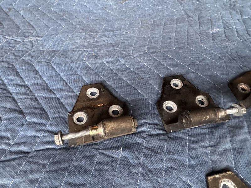 1998-2003 Jaguar XJR XJ8 X308 Front & Rear Door Hinge Set Of 4 Black OEM #4805E