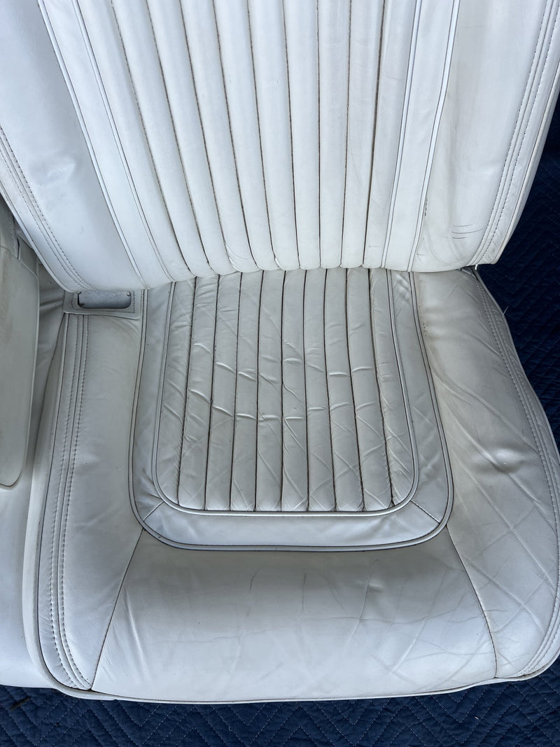 1980-1985 Cadillac Seville Front Left & Right Bucket Seat White OEM #3346M