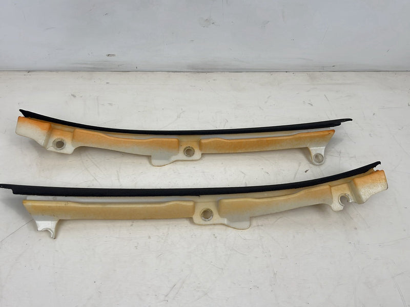 1996-2003 Audi S8 D2 A8 Upper Roof C to D Pillar Trim Pair Black OEM #6557EM
