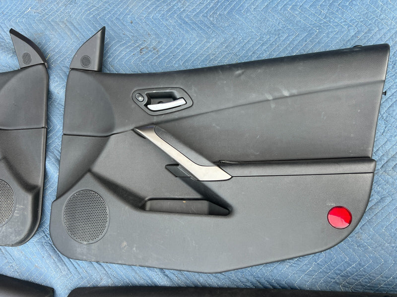 2006-2010 Pontiac G6 Door Card Set of 4 Trim Panel Sedan Black OEM #3DU