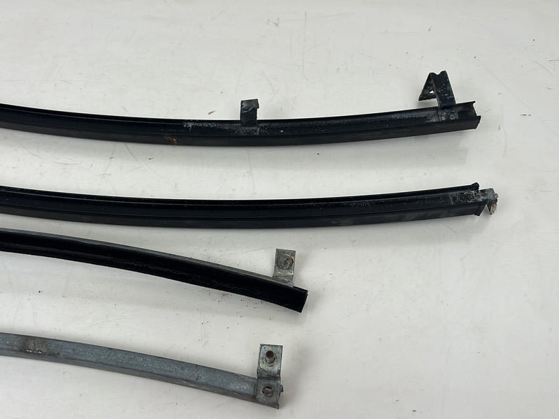 1990-1992 Volvo 740 745 940 Wagon Front Rear Left Right Window Scraper Track Set OEM #5962EM
