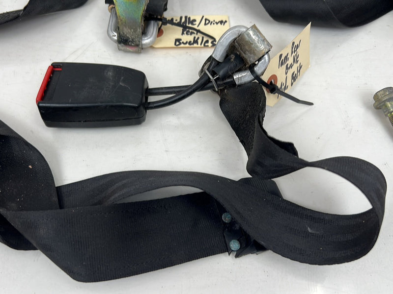 1990-1992 Volvo 740 745 940 Wagon Rear Seat Belt Retractor Buckle Set OE #5857EM