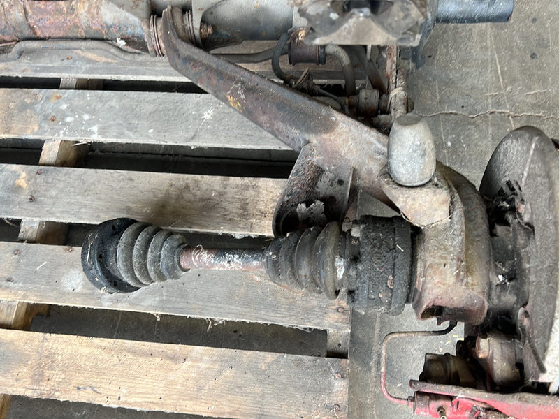 1983-1985 Porsche 944 Rear Subframe w/ Wheel Hub Knuckle Assembly OEM #5710EM