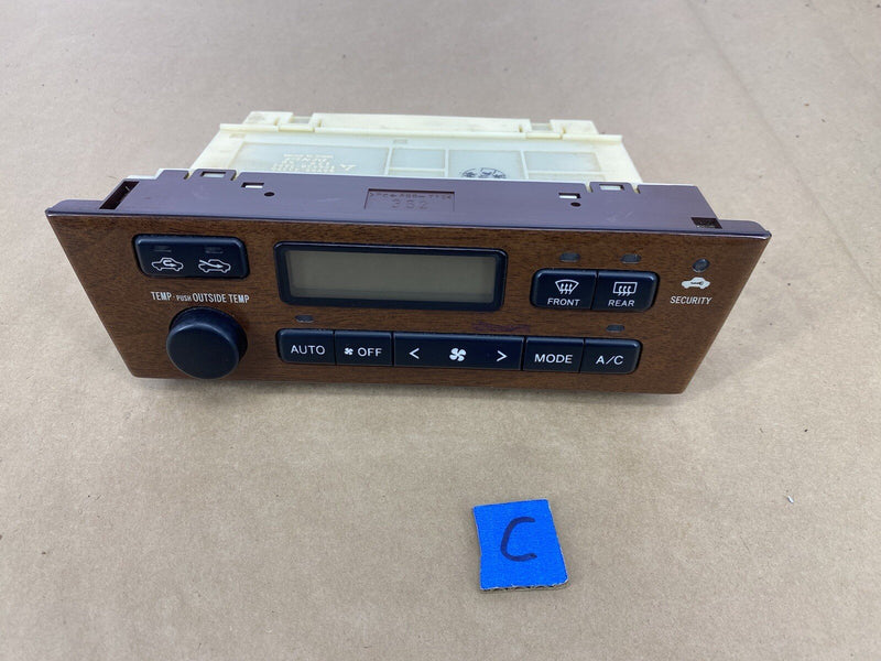 2000-2001 Lexus ES300 Wood Grain Heat AC Climate Control Switches OEM #2370E