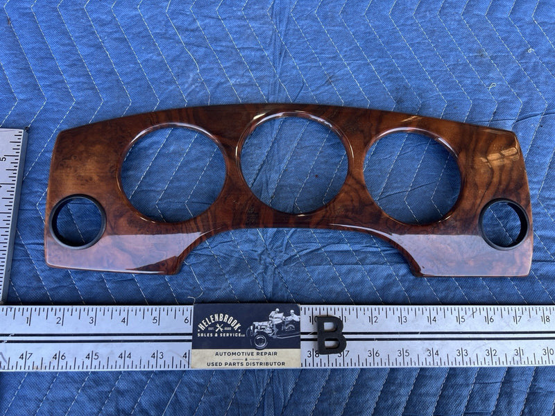1998-2003 Jaguar XJR XJ8 X308 Gauge Cluster Surround Wood Bezel Dash OEM #4687E