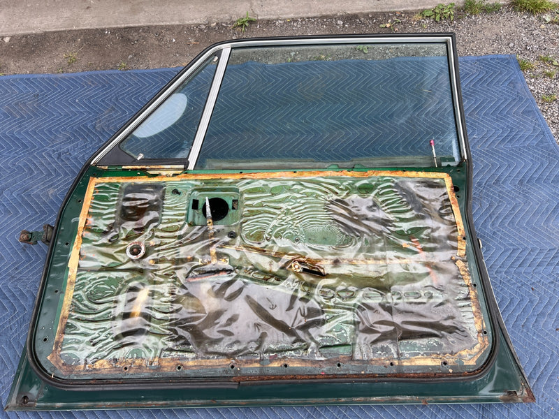 1967-1974 Volvo 140 142 Coupe Front Passenger Right Door Panel Green OEM #4856EM