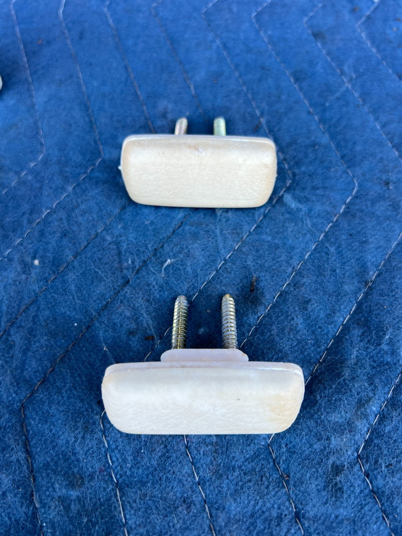 1986-1993 Volvo 240 244 Sedan Overhead Grab Handle Set of 3 White OEM #4353EM