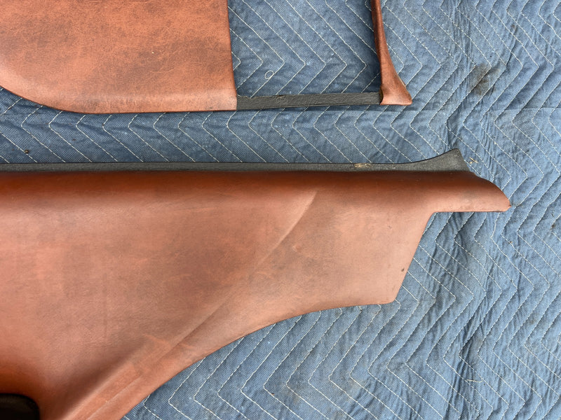 1967-1974 Volvo 140 142 Coupe Rear Right Left Door Card Trim Brown OEM #4849EM