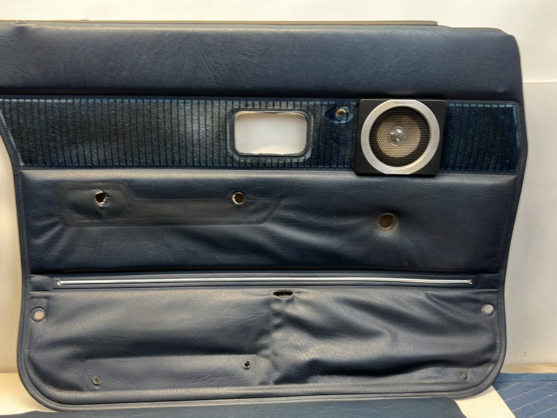 1975-1980 Volvo 244 240 Door Card Trim Panel Blue Set of 4 OEM #5303EM